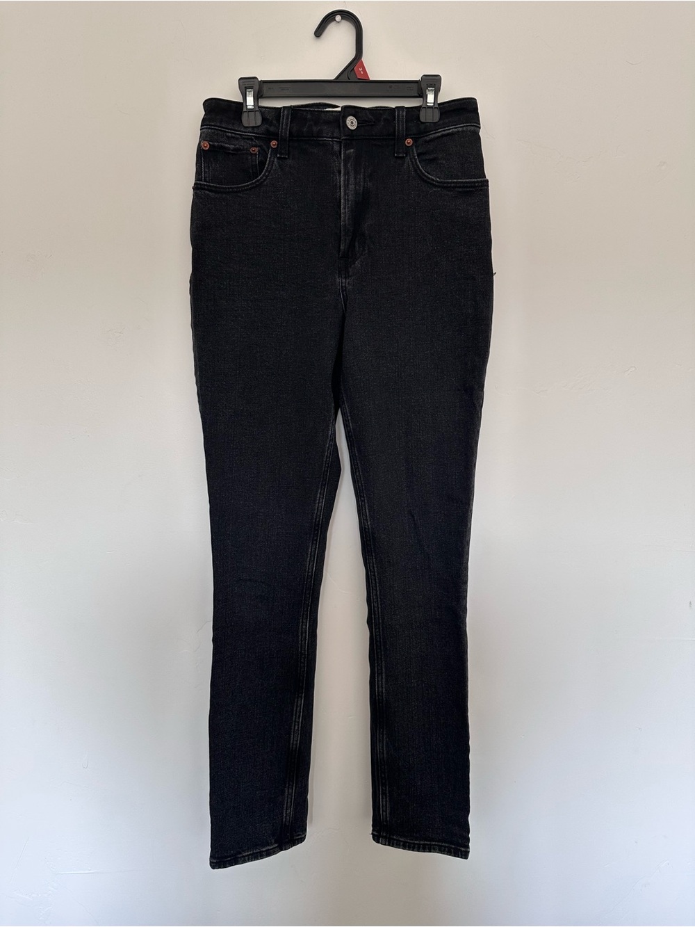 Abercrombie & Fitch The skinny High Rise Curve Love Jeans in Black